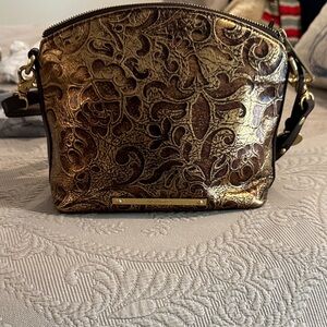 Elegant Brahmin Gold and Brown Women's Bag